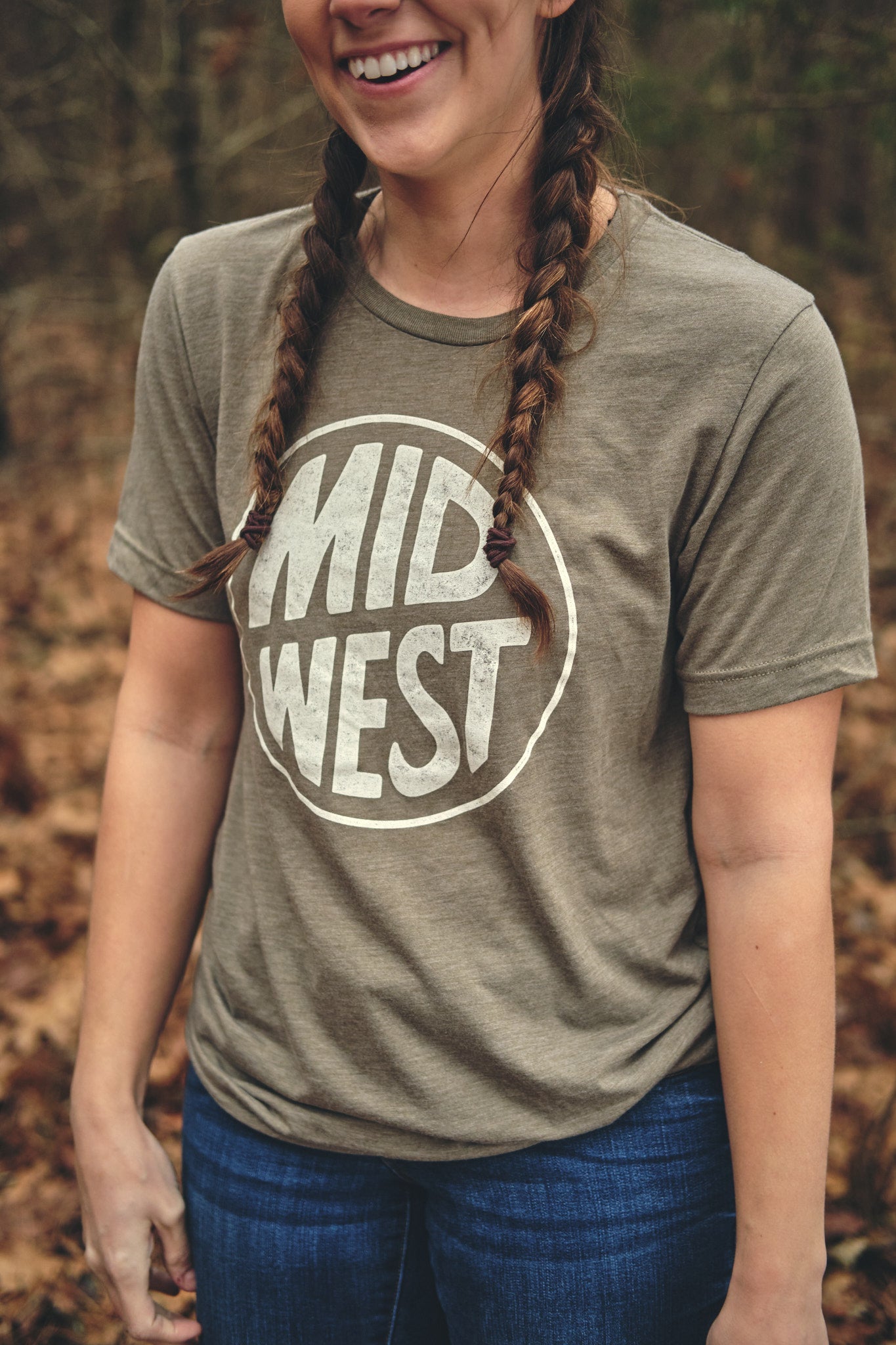Midwest Olive Tee