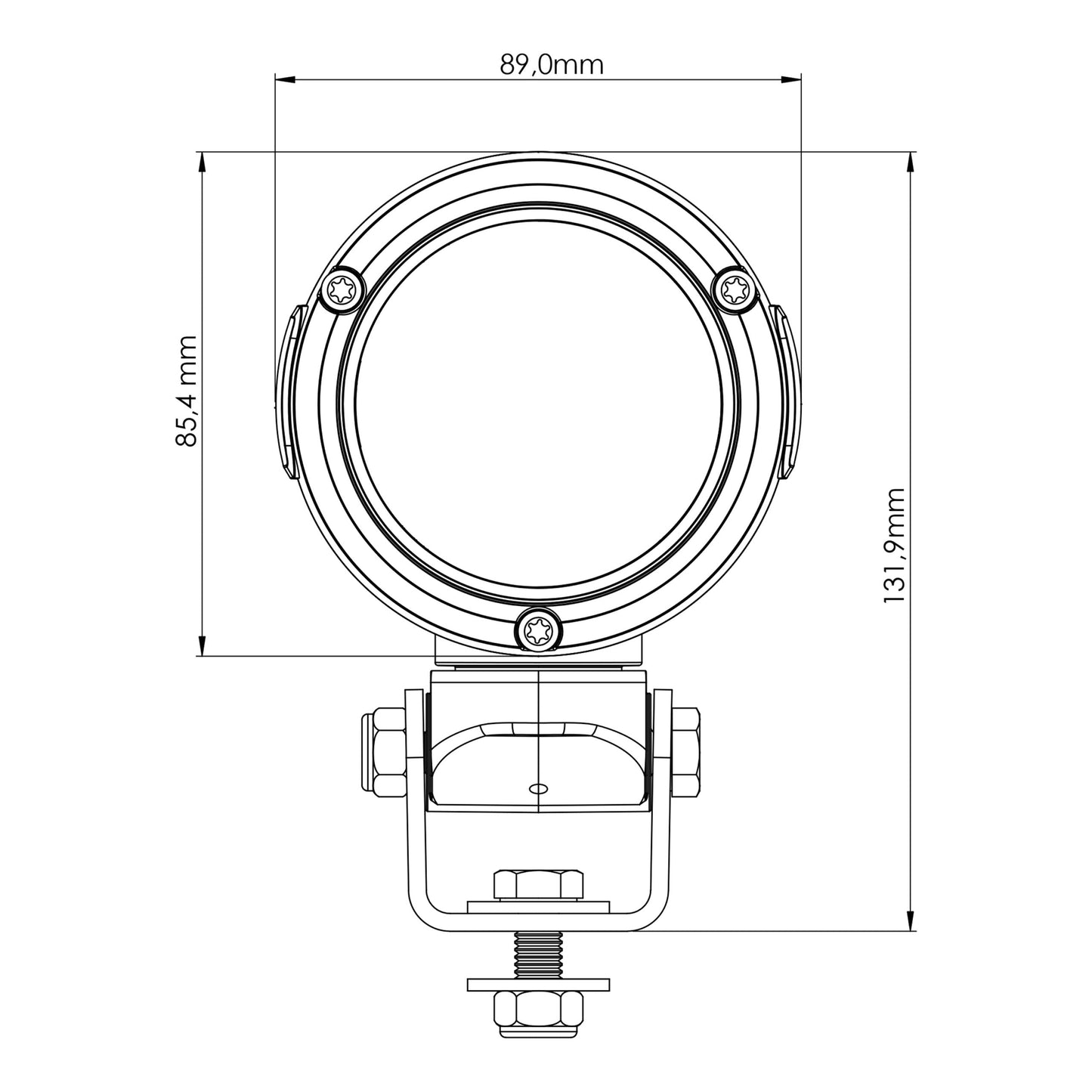TYRI D8 1400 eLumen, 12-24V