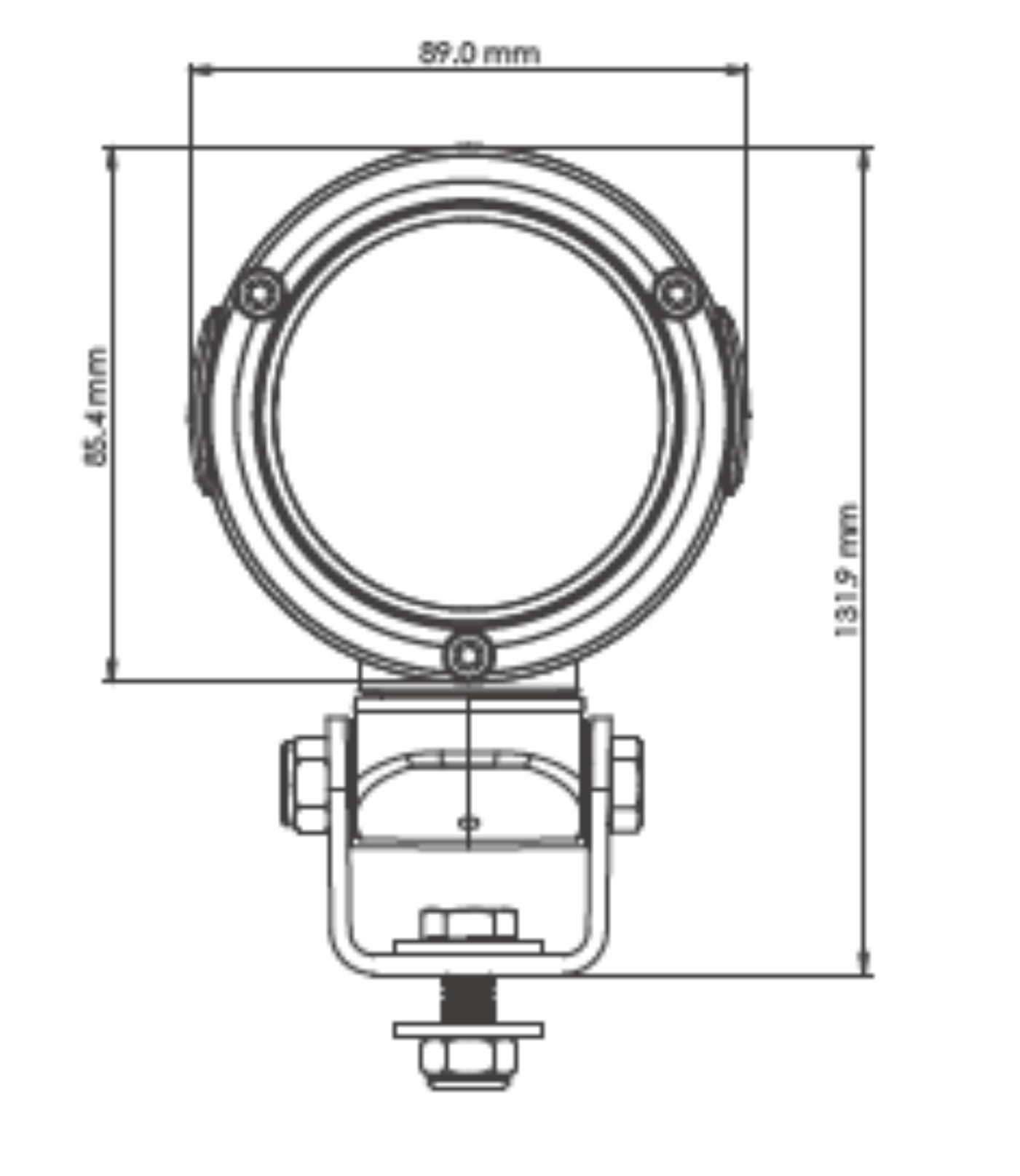 TYRI D8 Swivel 1400 eLumen, 12-24V