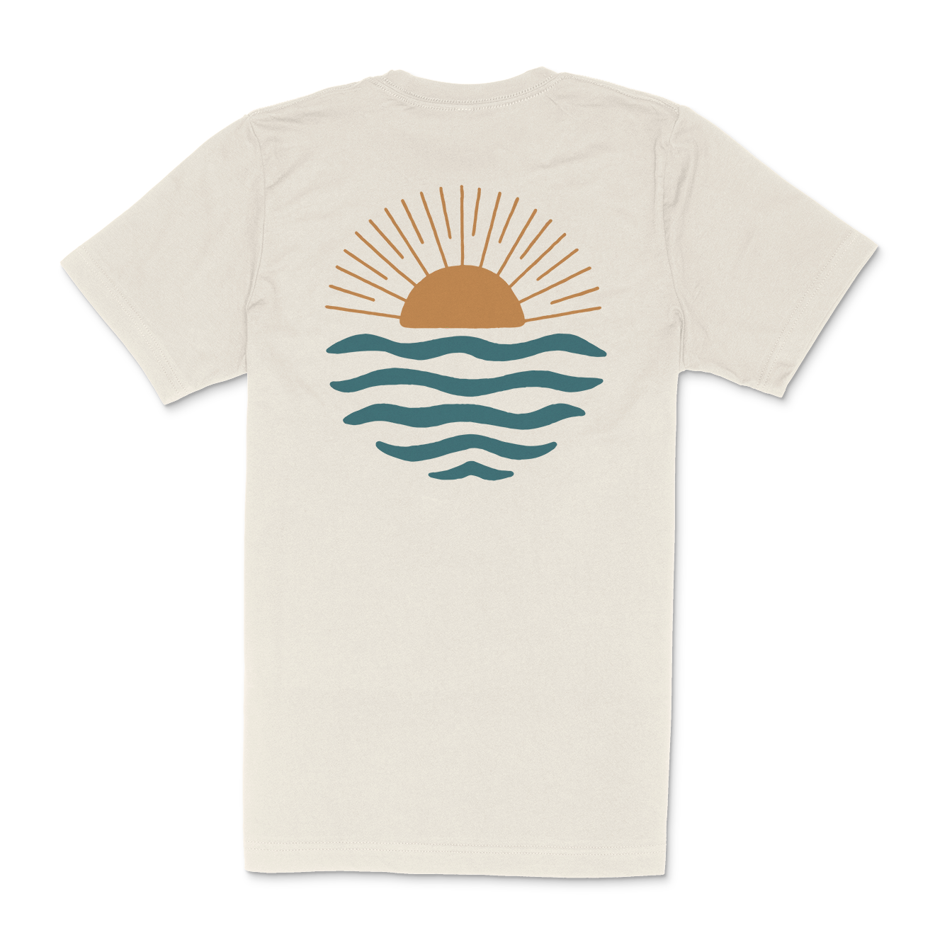 Wave & Sun Tee - Natural