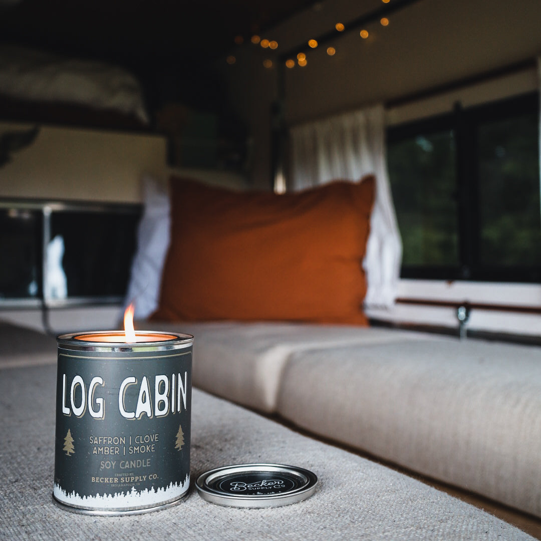 Log Cabin Candle