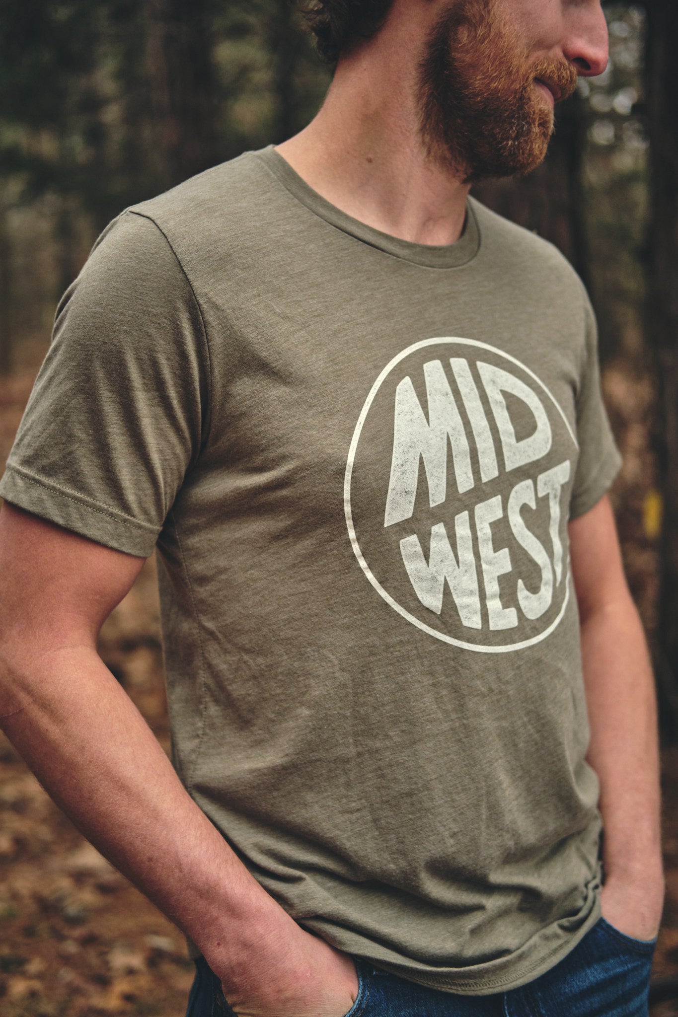 Midwest Olive Tee