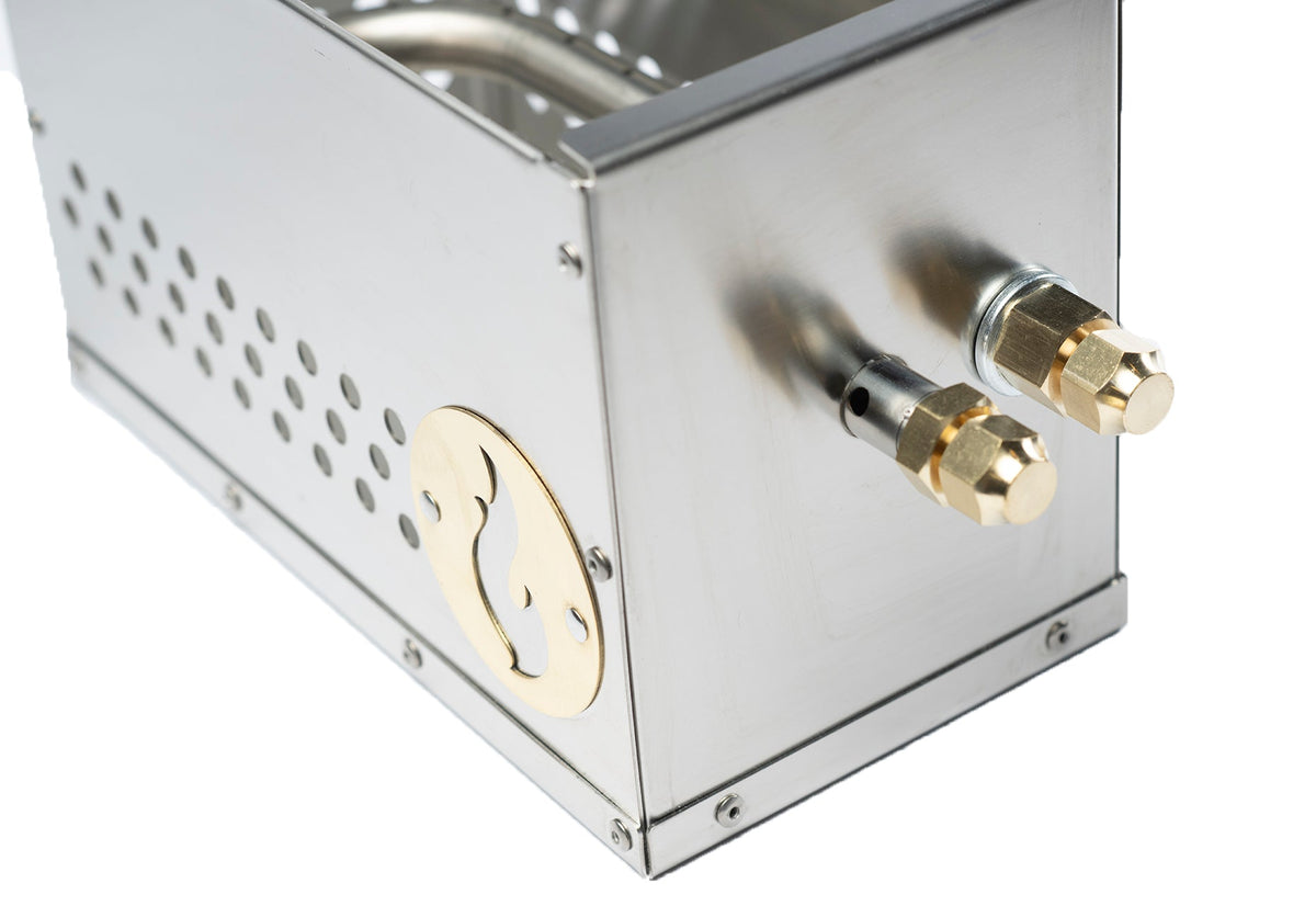 Hekla Combo: 304 Stainless Steel LavaBox, Stand/Grill, and Carry Bag