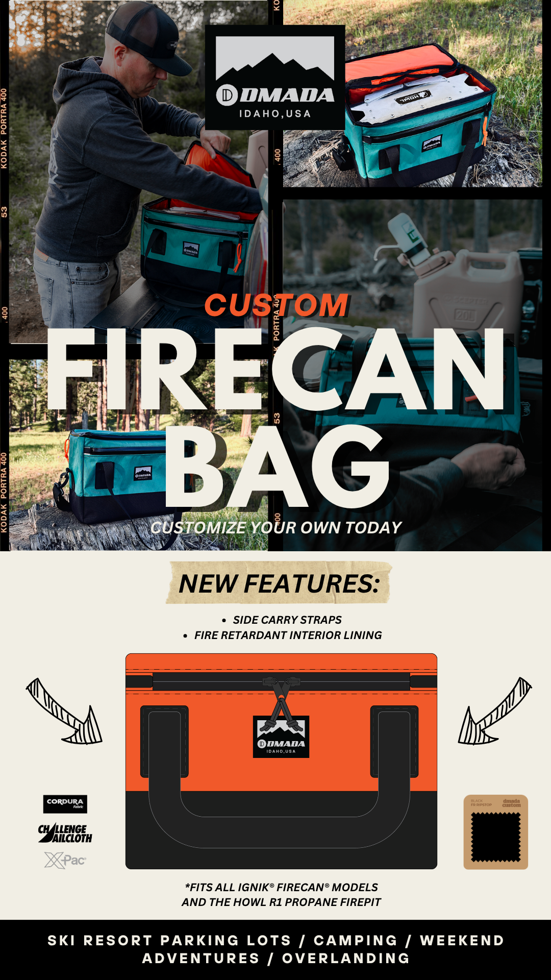 Custom Dmada Firecan Bag - Made to Order – Ships in 2-3 Weeks
