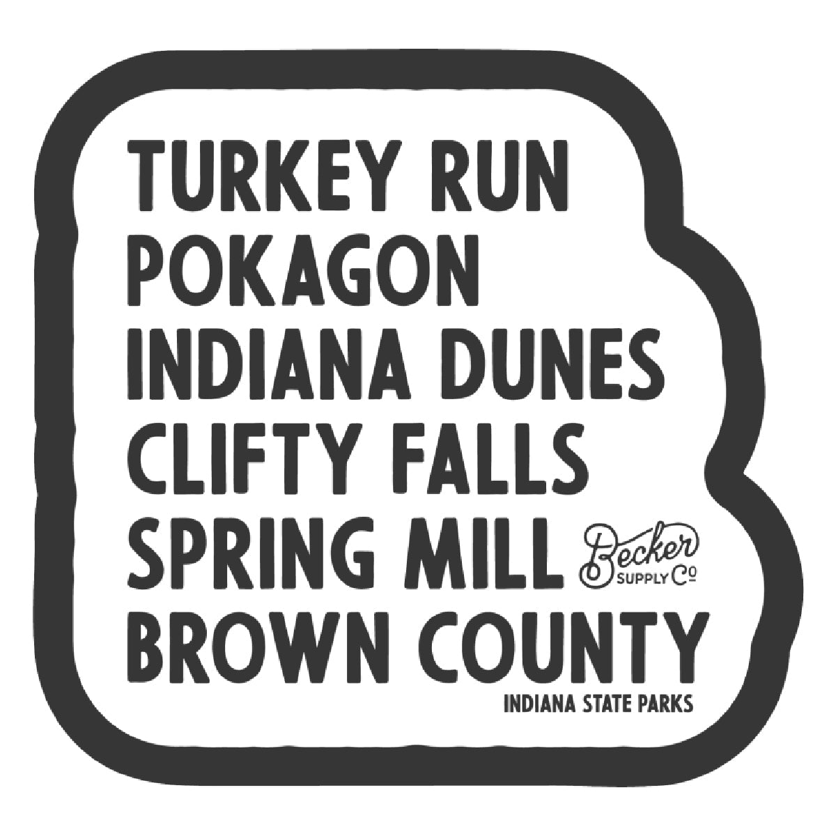 Indiana State Parks Sticker